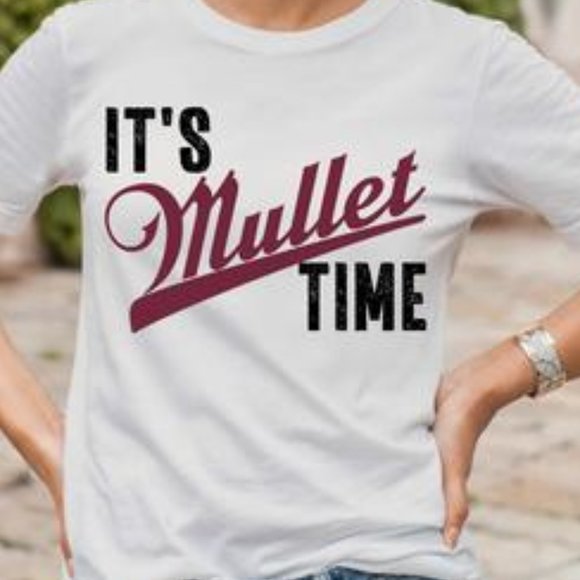 IT’S MULLET TIME Handmade Graphic Tee - Picture 6 of 6